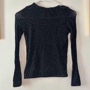Zara mesh crystal top